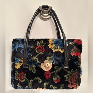 Fabulous 60s chenille carpet bag!